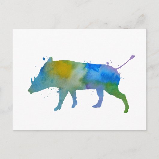 Warthog Postkarte (Vorderseite)