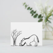 Warthog Postkarte (Stehend Vorderseite)