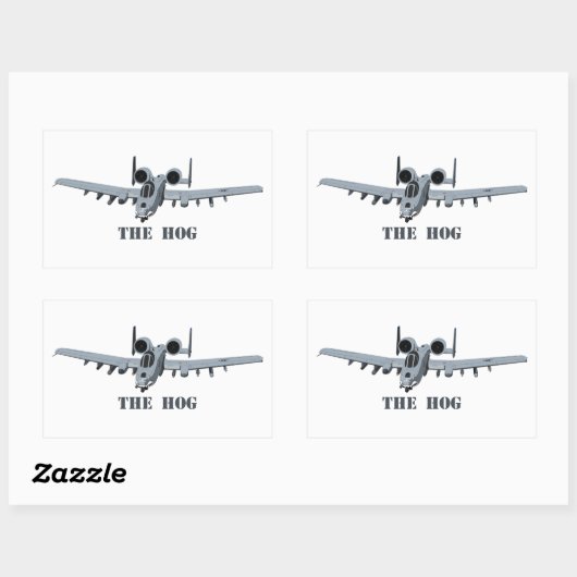 Warthog Rechteckiger Aufkleber (Blatt)