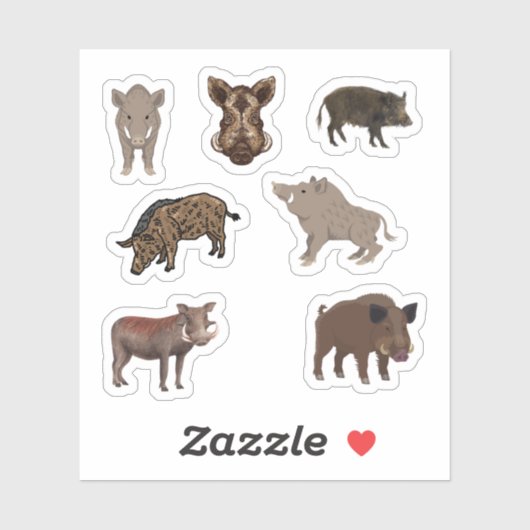 Warthog Stickers Aufkleber (Blatt)