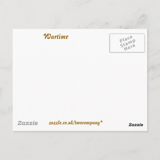 WARTIME POSTKARTE (Rückseite)