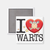 Warts Liebe Man Magnet (Vorderseite/Rückseite)