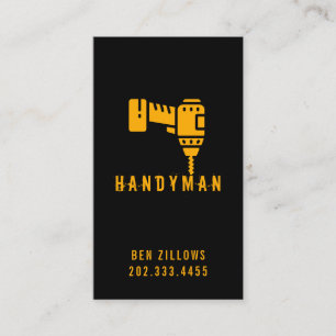 Wartung, Bau, Handyman-Visitenkarte Visitenkarte