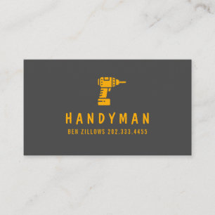 Wartung, Bau, Handyman-Visitenkarte Visitenkarte
