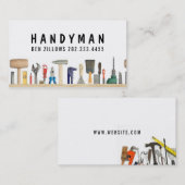 Wartung, Bau, Handyman-Visitenkarte Visitenkarte (Vorne/Hinten)