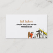 Wartung, Bau, Handyman-Visitenkarte Visitenkarte (Rückseite)