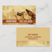 Wartung, Bau, Handyman-Visitenkarte Visitenkarte (Vorne/Hinten)