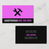 Wartung, Bau, Handywoma-Visitenkarte Visitenkarte (Vorne/Hinten)