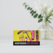 Wartung, Bau, Handywoma-Visitenkarte Visitenkarte (Stehend Vorderseite)