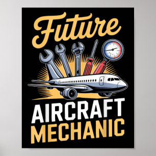Wartung Flugzeugtechniker Zukunft Flugzeug Me Poster