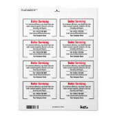 Wartung und Reparatur von Heizgeräten (Vorne)