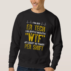 Wartung von Aufzügen Mechanische Wartung stillschw Sweatshirt