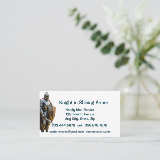 Wartung von benutzerdefiniertem Personal Visitenkarte (Stehend Vorderseite)