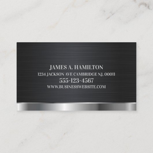 Wartung von Diesel-Mechanik Visitenkarte (Rückseite)