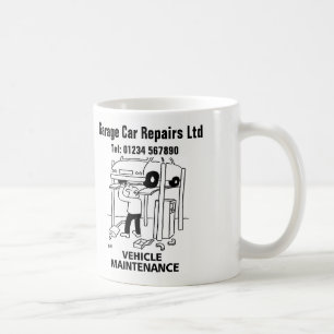 Wartung von Fahrzeugen Cartoon-Mug Kaffeetasse