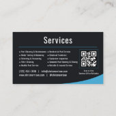 Wartung von Schwimmbädern QR-Code Visitenkarte (Rückseite)