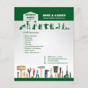 Wartungs-Flyer für Handyman und Zuhause Flyer