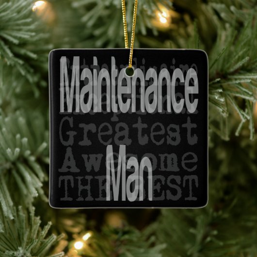 Wartungs-Mann Extraordinator Keramikornament (Baum)