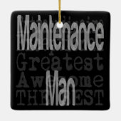 Wartungs-Mann Extraordinator Keramikornament (Rückseite)