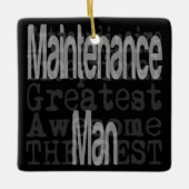 Wartungs-Mann Extraordinator Keramikornament (Vorderseite)