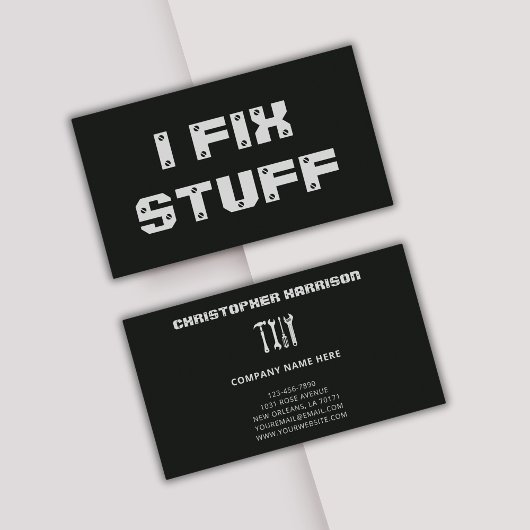 Wartungs-Service für Berufliche Reparaturen Visitenkarte