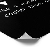 Wartungs-Supervisor, lustiger Job-Slogan Poster (Ecke)