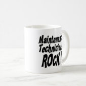 Wartungs-Techniker-Felsen! Tasse (VorderseiteRechts)