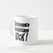 Wartungs-Techniker-Felsen! Tasse (Vorderseite Links)
