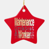 Wartungspersonal Keramik Ornament (Vorne)