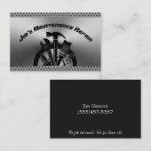 Wartungsservice für Handyman-Stahlplatten Visitenkarte (Vorne/Hinten)