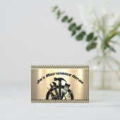 Wartungsservice für Handyman-Stahlplatten Visitenkarte (Stehend Vorderseite)