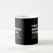 Wartungstechniker Funny Sprichwort Kaffeetasse (Mittel)
