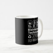Wartungstechniker - Sonnenbezeichnungen Kaffeetasse (VorderseiteRechts)