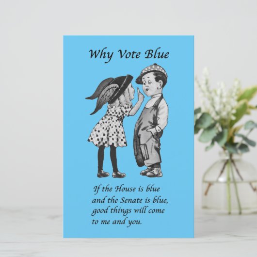 Warum 2022 Blue wählen (Stehend Vorderseite)