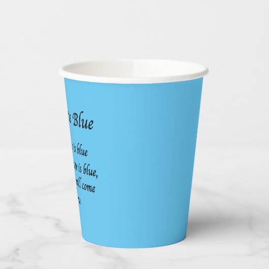 Warum 2022 Blue wählen Pappbecher (Links)