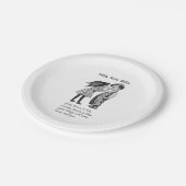 Warum 2024 Blue wählen Pappteller (Schrägansicht)