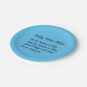 Warum 2024 Blue wählen Pappteller (Schrägansicht)