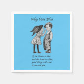 Warum 2024 Blue wählen Serviette (Vorderseite)