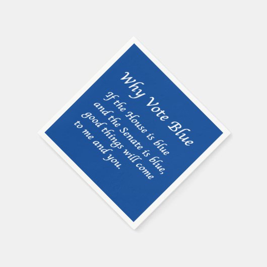Warum 2024 Blue wählen Serviette (Ecke)