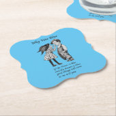 Warum 2024 Blue wählen Untersetzer (angewinkelt)