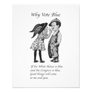 Warum 2024 völlig blau abstimmen fotodruck