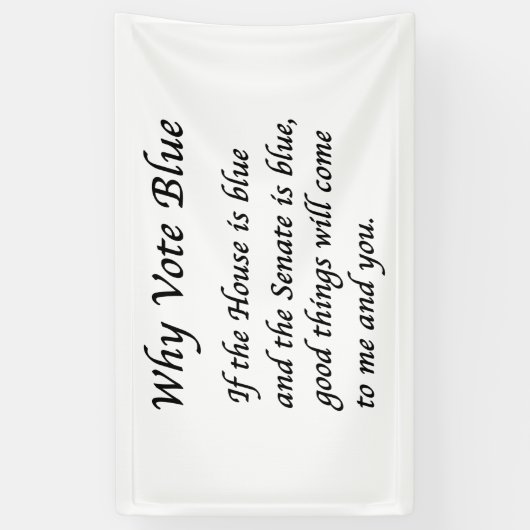 Warum 2026 Blue wählen Banner (Vertikal)