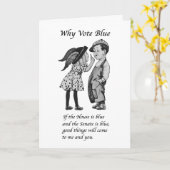 Warum 2026 Blue wählen Karte (Gelbe Blume)