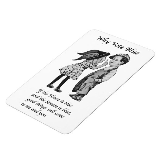 Warum 2026 Blue wählen Magnet (Linke Seite)