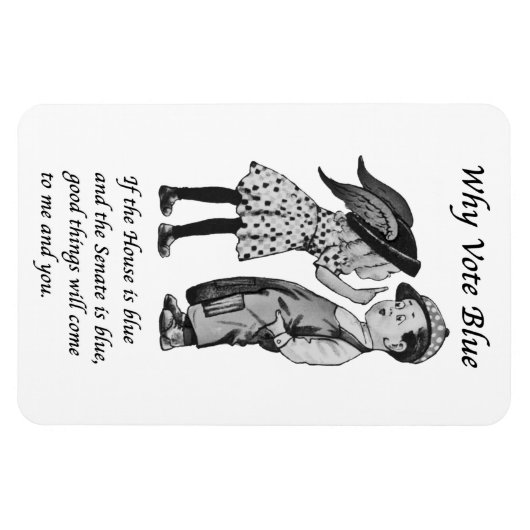 Warum 2026 Blue wählen Magnet (Horizontal)