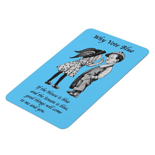 Warum 2026 Blue wählen Magnet (Linke Seite)