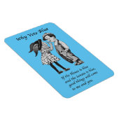 Warum 2026 Blue wählen Magnet (Rechte Seite)