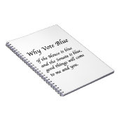 Warum 2026 Blue wählen Notizblock (Rechte Seite)