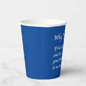 Warum 2026 Blue wählen Pappbecher (Rechts)