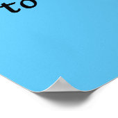 Warum 2026 Blue wählen Poster (Ecke)